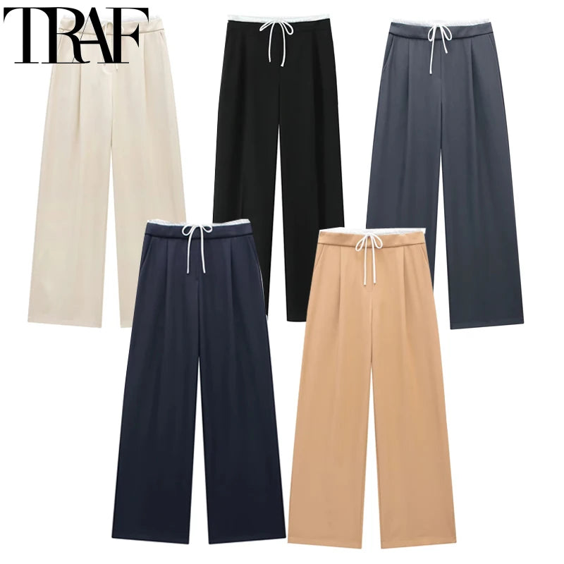 HXAO Women Pants Summer Baggy Pants For