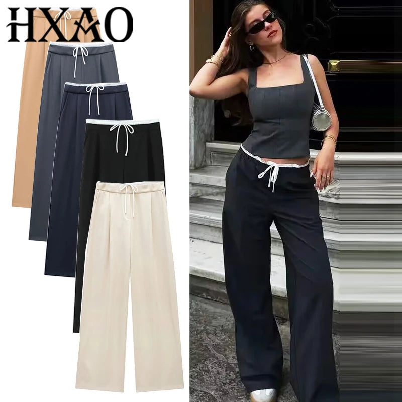 HXAO Women Pants Summer Baggy Pants For
