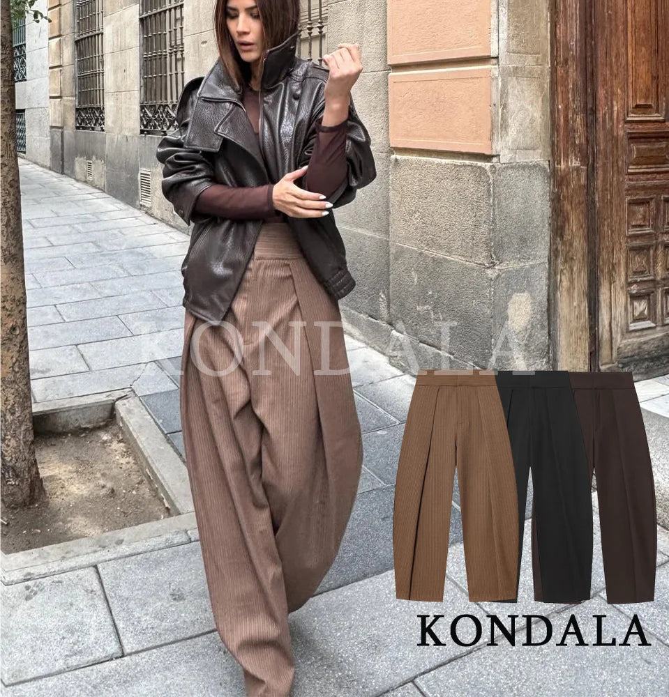 KONDALA Commute High Street Balloon Pants Women