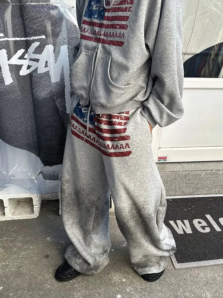 Y2k Baggy Sports Pants Men and Women