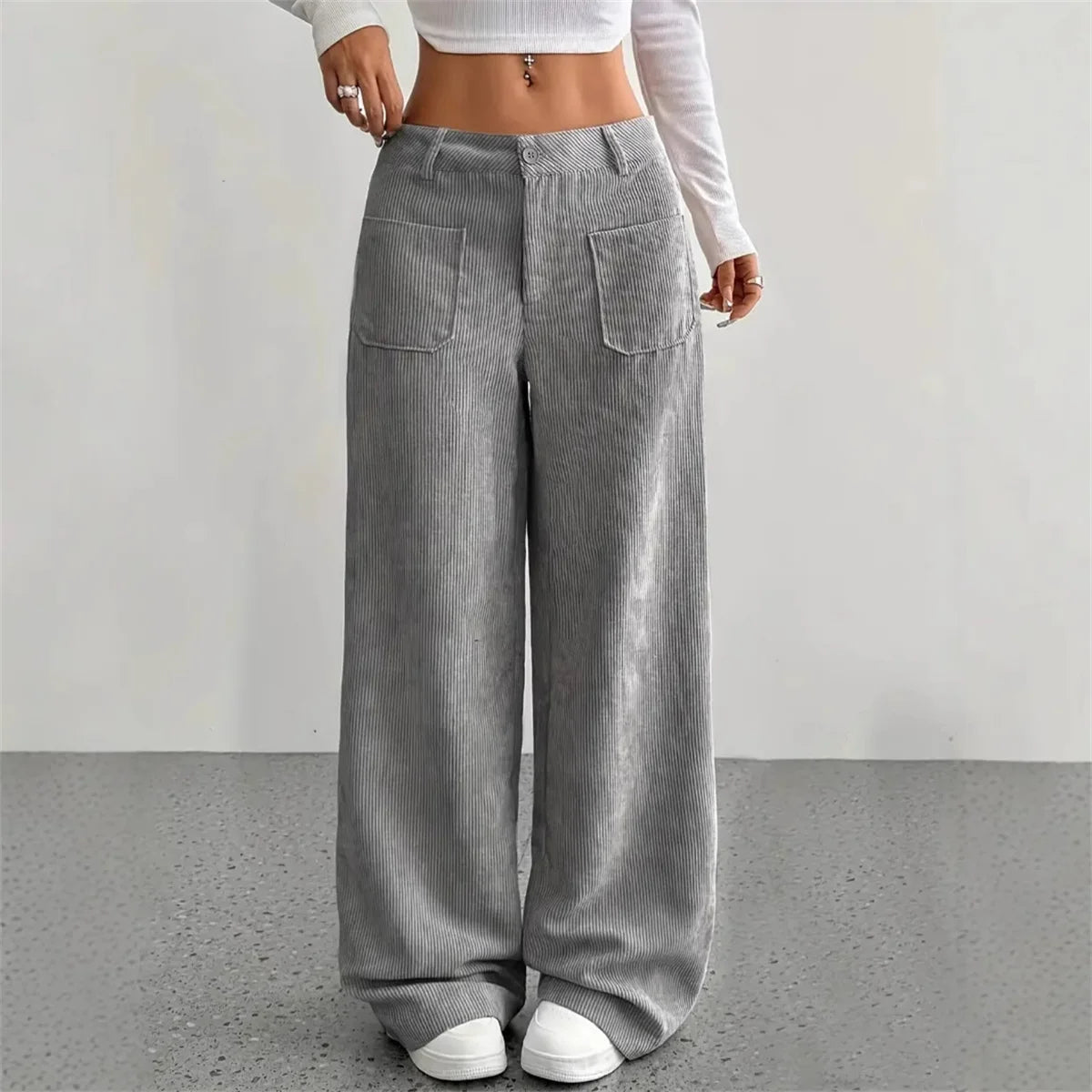 Women Autumn Winter Corduroy Pant Fashion Retro